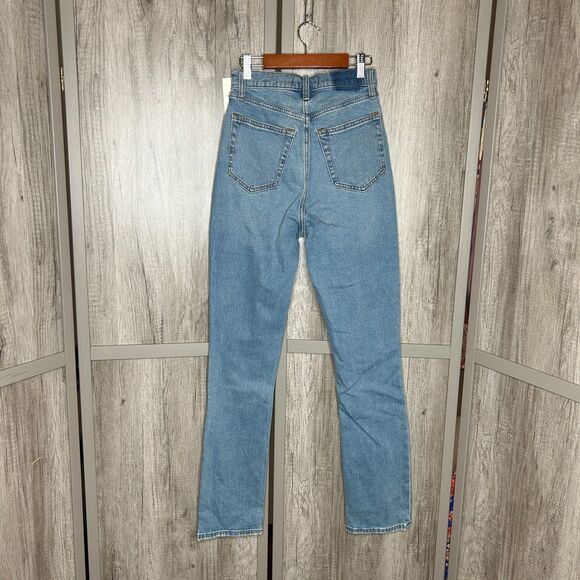 Abercrombie Fitch Jeans 25 Cross Button 90s Slim Straight Ultra High Rise - Picture 2 of 8